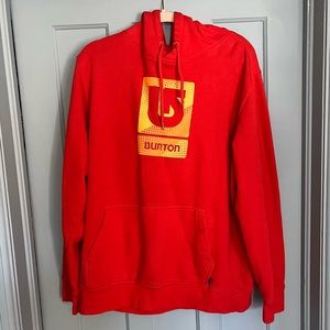 Orange Burton Snowboard Hoodie